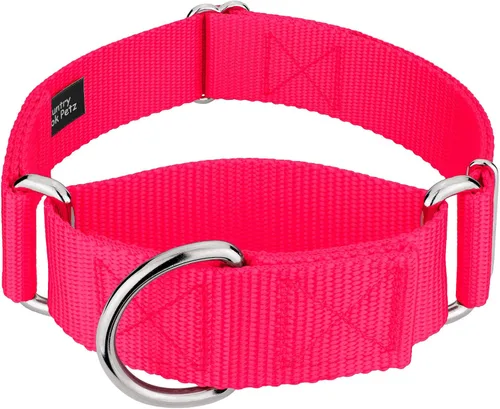 Vista 11 de Country Brook Design - Collar ancho para perro, ajustable para razas grandes - Collar de perro de nailon sólido Martingala