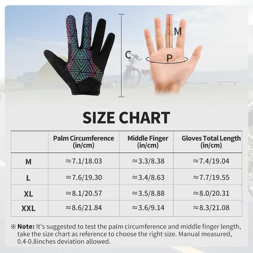 Vista 7 de CbRSPORTS Guantes de ciclismo guantes de bicicleta guantes de gimnasio guantes de montaña antideslizantes absorción de golpes almohadilla de gel