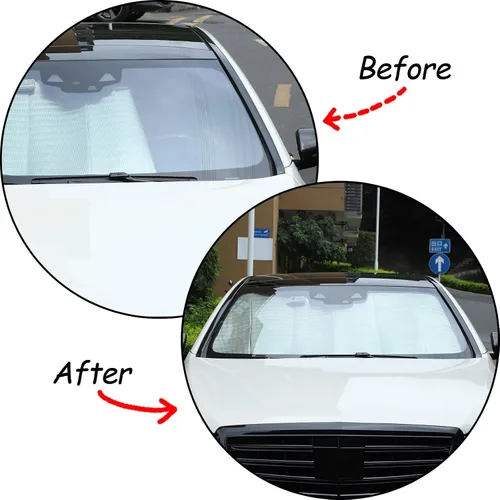 Vista 3 de Parasol para parabrisas para Mercedes Benz Clase S W222 2014-2020 2014-2020, parasol plegable y reflectante, protector solar personalizado