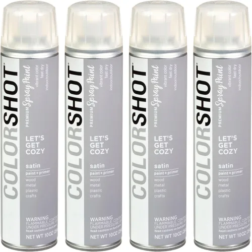 Vista 16 de COLORSHOT Pintura en aerosol brillante, aromaterapia (lavanda) 10 onzas, paquete de 4, pintura acrílica de secado rápido, uso en interiores
