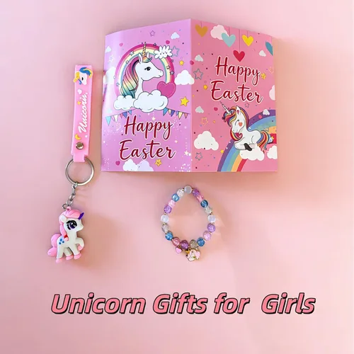 Vista 4 de Runeaoys Juguetes de unicornio para niñas de 4 a 6 años, regalos de Pascua para niñas de 3, 4, 5, 6, 7, 8, 9, 10 años, manta que brilla