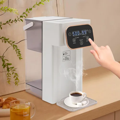 Vista 6 de Filtro dispensador de agua caliente instantáneo, calentador de caldera de agua para encimera de 1500 W, dispensador de agua para encimera con 12