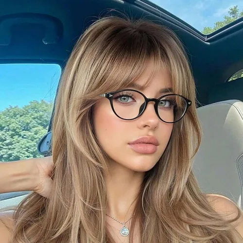 Vista 2 de Dollger Gafas de luz azul para mujer, gafas vintage con marco ovalado pequeño