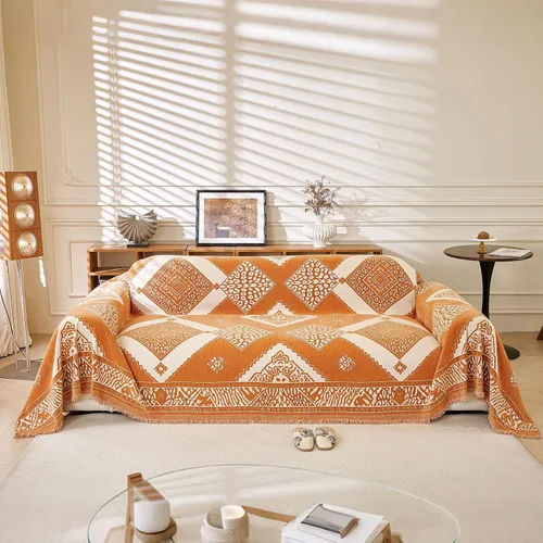 Vista 88 de ROOMLIFE Manta de sofá estilo azteca boho para sillones de 2/3 cojines, fundas de sofá lavables y antideslizantes aptas para mascotas, protector