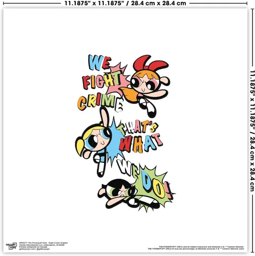 Vista 4 de Trends International Gallery Pops Cartoon Network The Powerpuff Girls - Paquete de arte de pared de flores (paquete de 3)