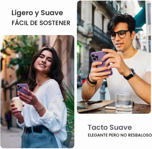 Vista 2 de FireNova Funda diseñada para iPhone 15 Pro, funda de teléfono de silicona mejorada [protección de cámara] con [2 protectores de pantalla], forro