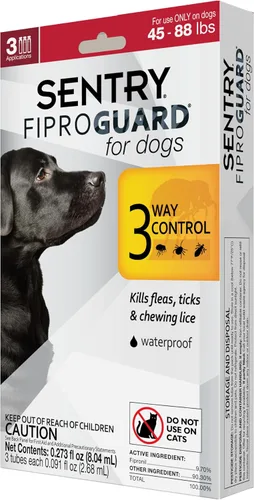 Vista 8 de Tópico anti pulgas y garrapatas para perros Sentry Fiproguard., 3 meses