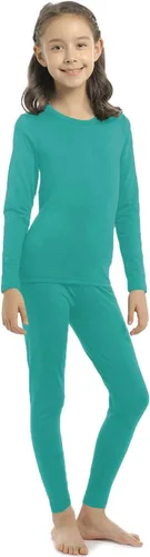 Vista 18 de ViCherub - Conjunto de ropa interior térmica para niñas con forro polar, calzoncillos largos, capa base, parte superior e inferior para invierno