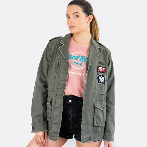 Vista 2 de Chaqueta Laura Be Army para mujer Verde
