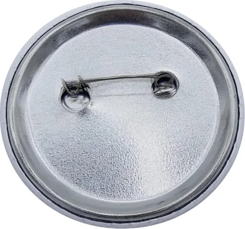 Vista 7 de Botón pinback blanco liso para manualidades DIY - BRILLANTE