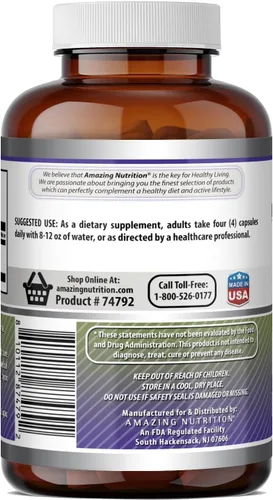 Vista 4 de Amazing Formulas - Suplemento de monohidrato de creatina de 3000 mg por porción, sin OMG, sin gluten, fabricado en Estados Unidos