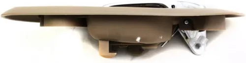 Vista 4 de Para Honda Accord 1998 99 01 2002 Manija de puerta interior delantera, lado del conductor Bisel beige con palanca cromada Con botón de bloqueo