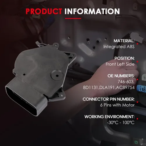 Vista 3 de CCIYU Actuador de cerradura de puerta delantera izquierda para Toyota RAV4 2001-2005