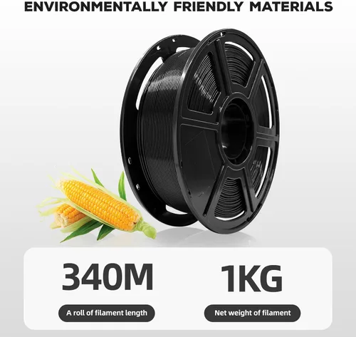 Vista 5 de FLASHFORGE - Filamento PLA para impresora 3D de 1.75mm, carrete de 1kg (2.2lbs), precisión dimensional de +/- 0.02mm, filamento para impresión 3D