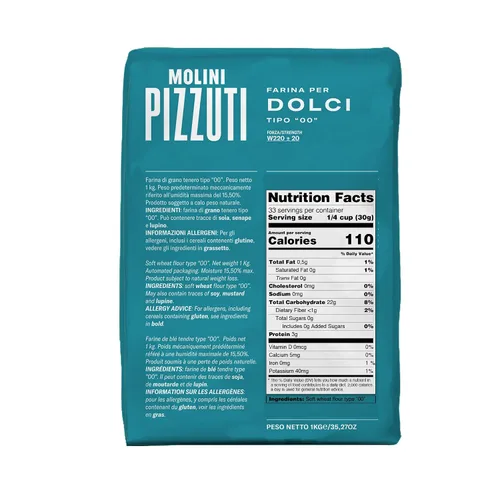 Vista 2 de Molini Pizzuti Farina per Dolci - Tipo "00" Harina para Pasteles - 2.2 lbs