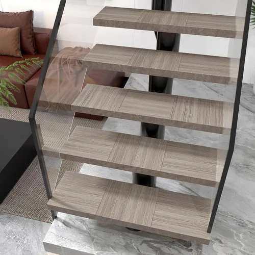Vista 4 de VaryStyle Paquete de 20 pisos impermeables para despegar y pegar, azulejos de vinilo con aspecto de madera de 12 x 12 pulgadas, autoadhesivos