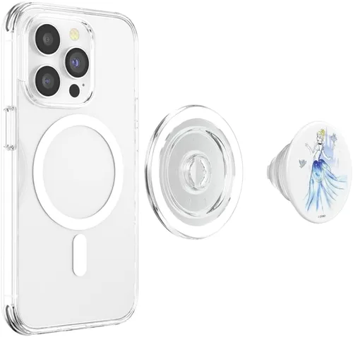 Vista 4 de Disney Retrato de acuarela de Cenicienta PopSockets MagSafe PopGrip para iPhone