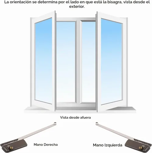 Vista 5 de Truth TH 23023 Operador de bastidor derecho de brazo único de 9-1/2 pulgadas con acabado de manivela de bronce (paquete individual)
