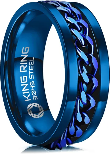 Vista 56 de King Ring 8mm Spinner Ring – Fidget Ring for Men & Women – Designed in USA
