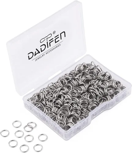 Vista 16 de Anillos de salto de oro de 0.157 in, 0.197 in, 0.236 in, 0.276 in, 0.315 in, 0.394 in, anillos de salto abiertos para joyería suministros