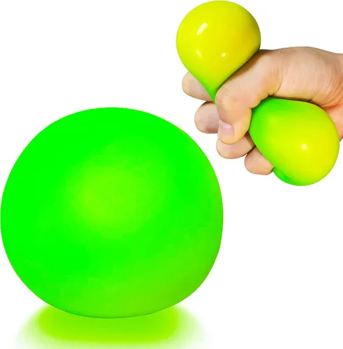 Vista 9 de Pelota antiestrés de masa blanda juguete para apretar (paquete de 1) Bolas estrujables para niños y adultos, divertida y suave que cambia