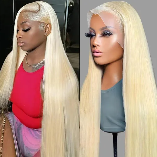 Vista 24 de Pelucas de cabello humano lacio para mujeres negras, encaje frontal de 13 x 4 pulgadas, previamente despuntada, sin pegamento, HD frontal, negro