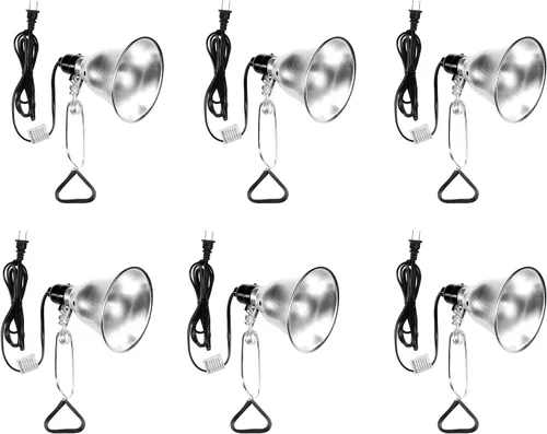 Vista 15 de Simple Deluxe Enchufe de luz de abrazadera con reflector de aluminio de 5.5 pulgadas, apto para lámpara de máximo 60 vatios (sin bombilla incluida)