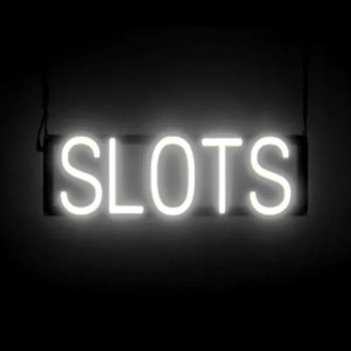 Vista 25 de SpellBrite Letrero de WIN CASH para empresas Ranuras y letreros relacionados con juegos con aspecto de neón, luz LED azul 17.5 x 15.0 pulgadas