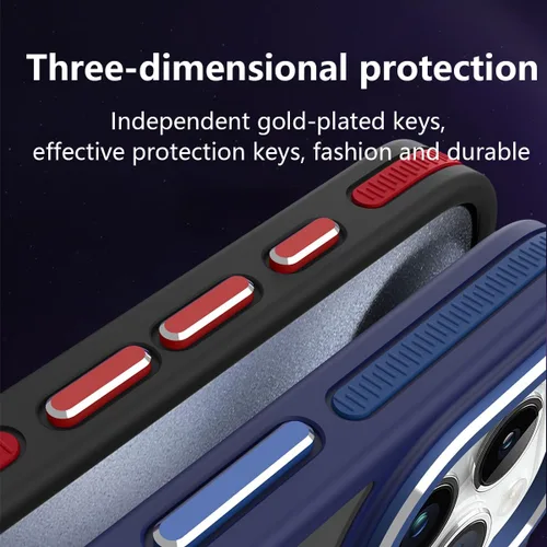 Vista 7 de Funda para iPhone 13 Pro Max, iPhone 13 Pro Max [compatible con MagSafe] translúcida mate a prueba de golpes, para mujeres, hombres y niñas, funda