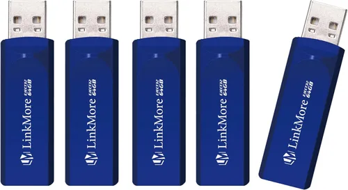 Vista 9 de LinkMore Unidad flash USB 3.2 de 64 GB EJECT32, velocidad de lectura de hasta 100 MB/s, diseño retráctil