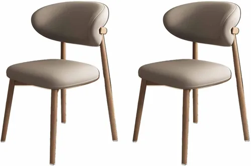 Vista 43 de Solid Wood Dining Chairs Kitchen Chairs Set of 2 Mid Century Modern Dining Chairss with Wooden Frame and Upholstered, Armless, Cafe Casual Chairss