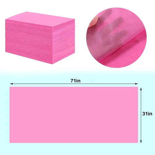 Vista 8 de 100 sábanas para mesa de masaje, 31 x 71 pulgadas, impermeables, desechables, de tela no tejida, funda protectora transpirable para terapia
