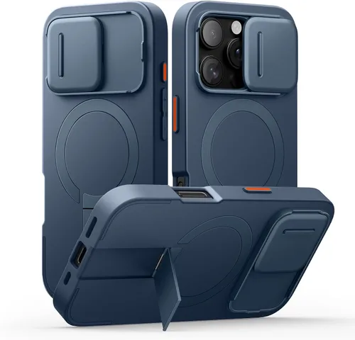 Vista 30 de SURITCH Funda para iPhone Air con cubierta de control de cámara, funda deslizante para cámara y soporte ajustable, compatible con MagSafe, a prueba