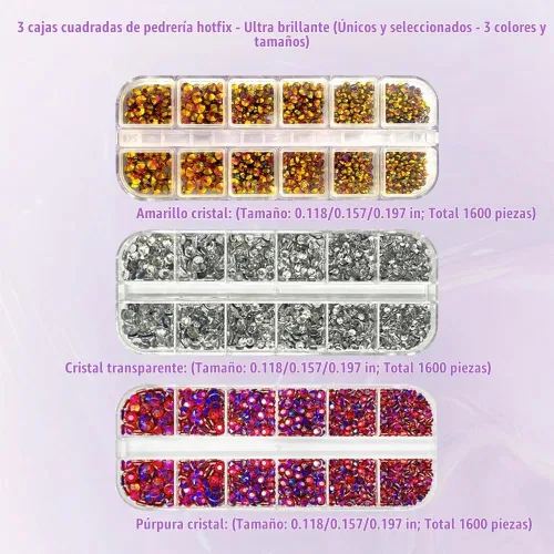 Vista 4 de Afantti Herramienta aplicadora Hotfix Rhinestone Setter Wand Bedazzler Kit
