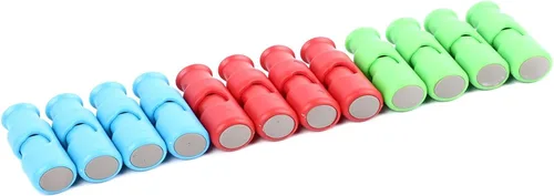Vista 2 de 12 clips para bolsa de pan, plástico ABS resistente, 3 colores, clips de cierre de bolsa de plástico fácil para el hogar, cocina, viajes, comedor