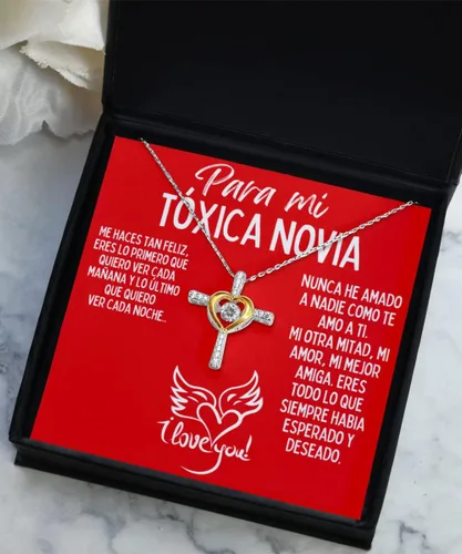 Vista 7 de Cadena de oro para Novia con mensaje personalizado, regalo de aniversario de boda o Navidad