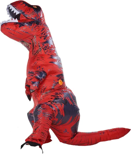 Vista 3 de Lulu Home Halloween Dinosaur Costume Inflatable T-Rex Dinosaur Costume for Adults