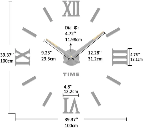 Vista 3 de VANGOLD Reloj de pared para decoración de sala de estar, regalo