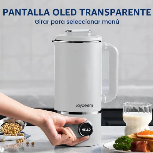 Vista 8 de Joydeem JD-PB8200 - Licuadora compacta con 10 menús, licuadora de cocción silenciosa para leche de soja, pasta y jugo, acero inoxidable 304