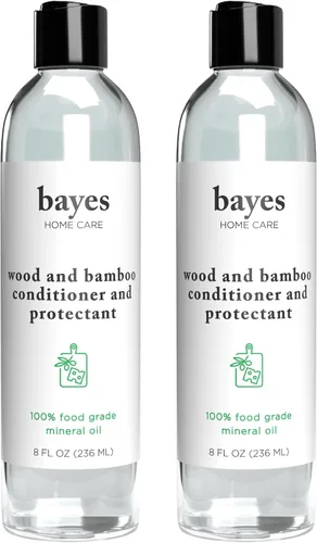 Vista 9 de Bayes Aceite mineral de grado alimenticio para tabla de cortar, aceite mineral de grado alimenticio para bambú, teca y acondicionador y protector
