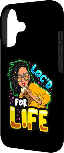 Vista 2 de Loc'd for Life Funny Locs Black Queen Dreadlocks Women Girls Case for iPhone 17