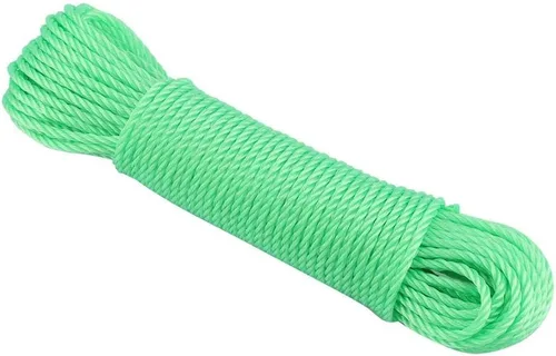 Vista 9 de Cuerda de secado de ropa resistente de 65.6 ft, cuerda de nailon de viaje portátil, línea de ropa resistente para acampar al aire libre, proyectos