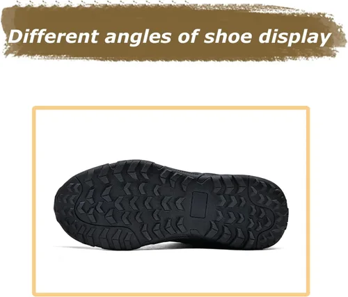 Vista 6 de Botas tácticas militares para hombre, botas de trabajo, botas de desierto, botas duraderas, botas de senderismo, botas de combate, botas ligeras