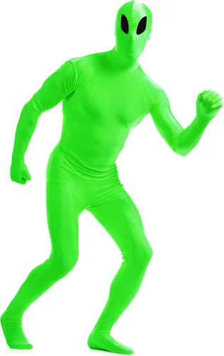 Vista 10 de VSVO - Traje de Greenman de cuerpo completo, color verde lima (verde lima, talla M)