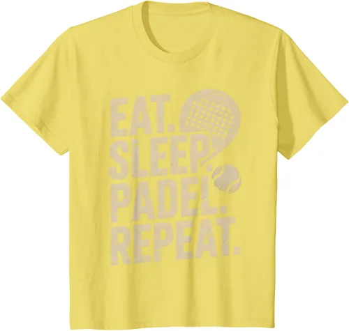 Vista 85 de Camiseta Eat Sleep Padel Repeat Padel Jugador de Tenis
