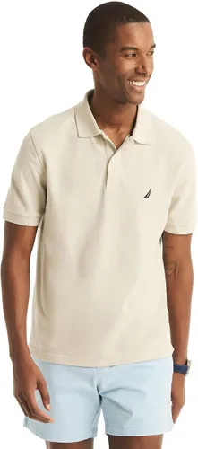 Vista 31 de Nautica playera polo clásica de mangas cortas, color sólido, para hombre