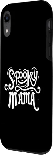 Vista 2 de Spooky Mama Halloween Mom Season Bat Mommy Parent Case for iPhone XR