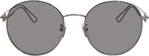 Vista 2 de Balenciaga BB0060SK 003 - Lentes de sol para hombre color plateadogris redondas 2205in