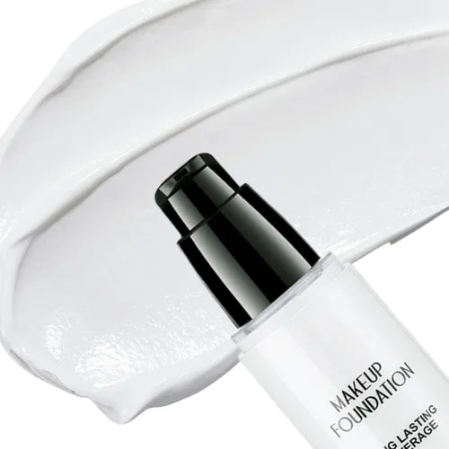 Vista 9 de Base de maquillaje blanca - bomba de prensa, base líquida - 1 fl oz crema