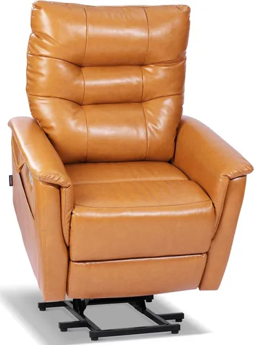 Vista 9 de EONIX Silla reclinable de pared con doble motor para ancianos, color marrón Marrón oscuro